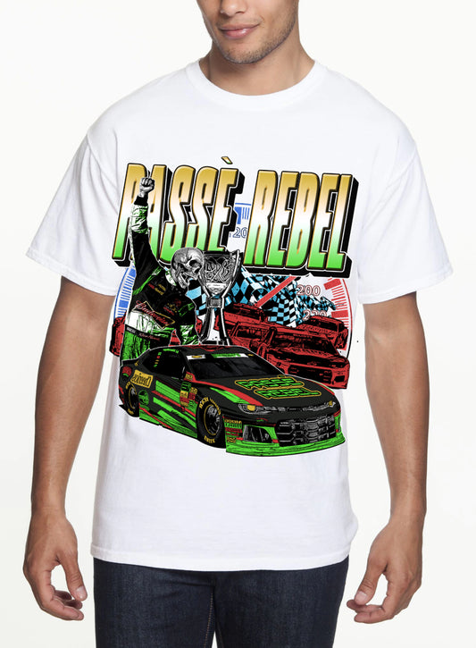 WHITE RACER TEE