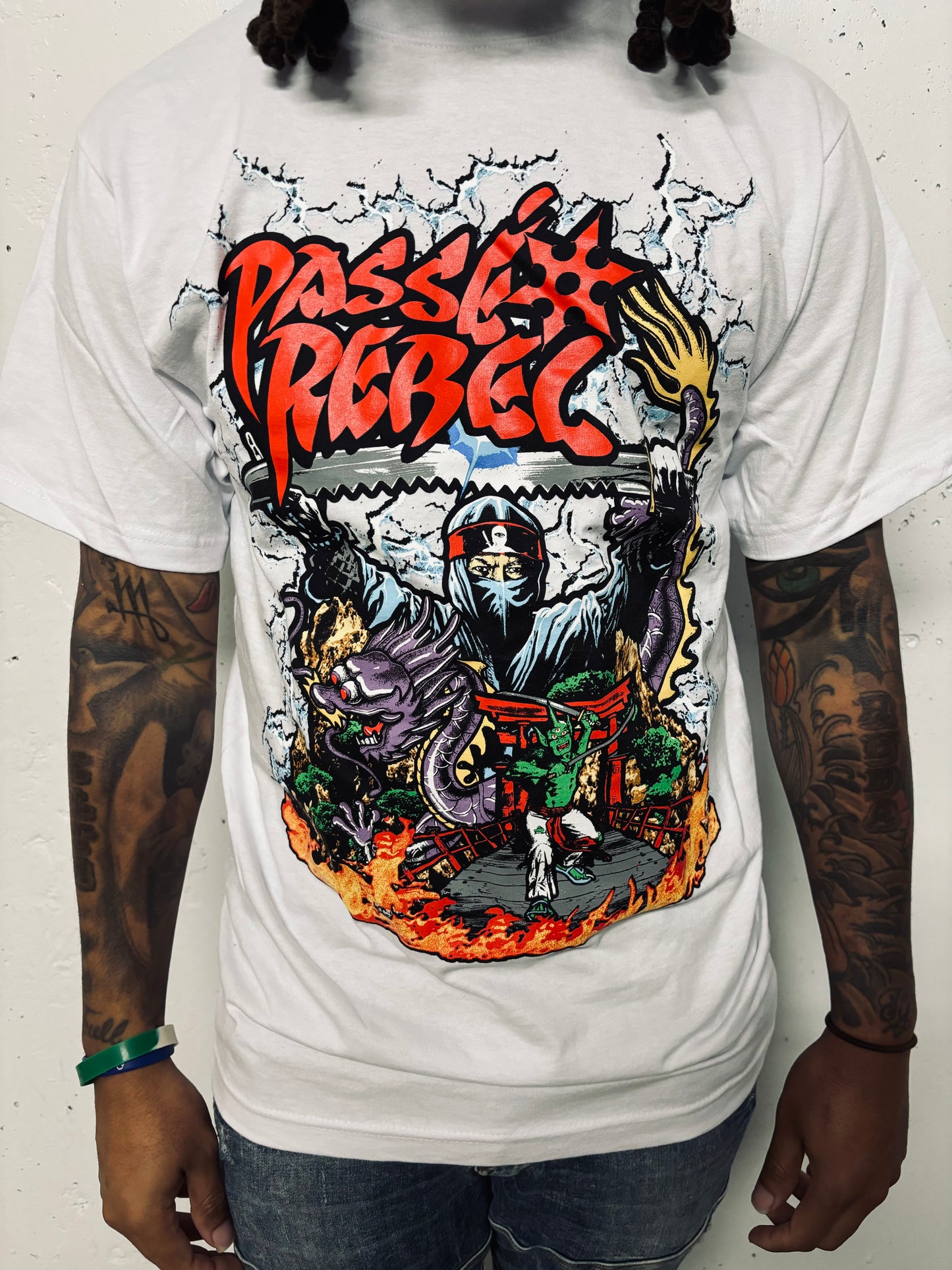 WHITE NINJA SHORT SLEEVE